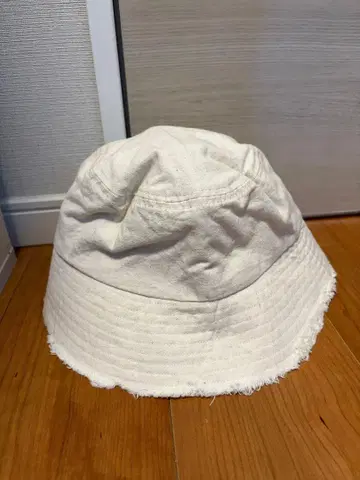 MURUA 화이트 버킷햇 F 사이즈