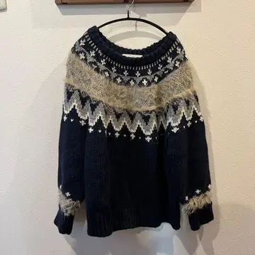 KBF 노르딕 무늬 니트 스웨터