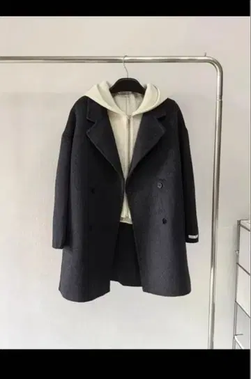 더블 브레스트 피코트 & 후드 부착 베스트 2종 세트 M 사이즈