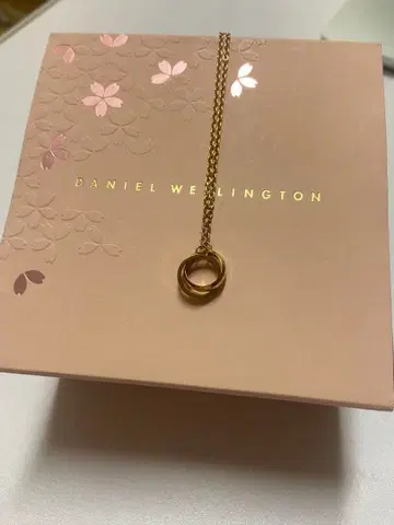 Daniel Wellington 핑크 골드 목걸이