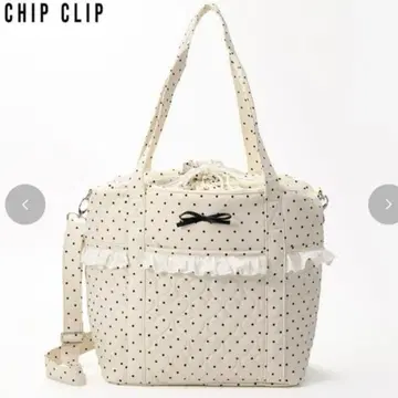 CHIP CLIP 도트 무늬 마더백 ai 콜라보 아베일