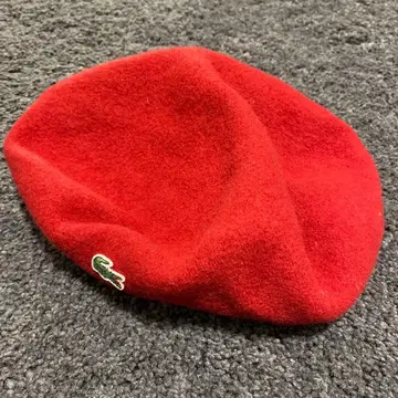 LACOSTE 라코스테 빨간색 울 베레모 일본제