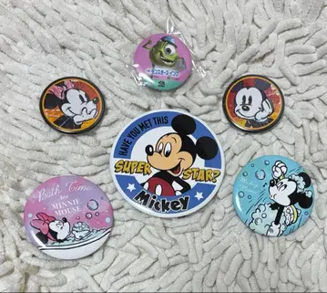 디즈니 캔뱃지 6개 세트