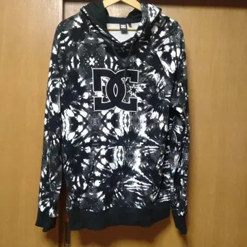 DC 후드티 L 사이즈 블랙 블리치 가공