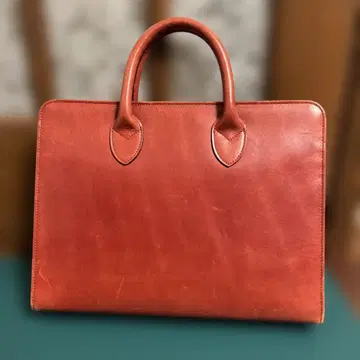 비즈니스 백 천연 가죽 빨간색