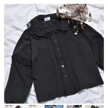 VOLCAN&APHRODITE 튤 프릴 블라우스