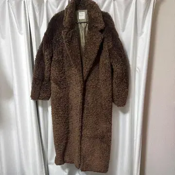 [새상품급] REDYAZEL 브라운 퍼 롱 코트