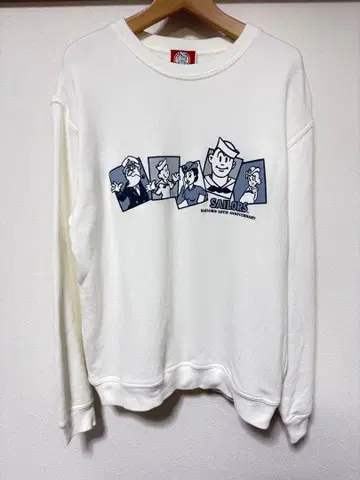 SAILORS 세일러즈 50주년 맨투맨 HIDEKI 화이트