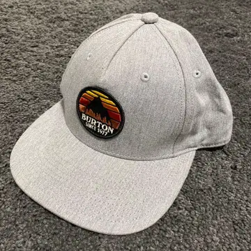 거의 미사용품 BURTON 버튼 그레이 야구 모자