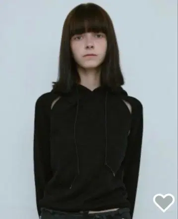 TYPESERVICE 니트 사이드 슬릿 후디