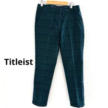 타이틀리스트 골프 의류 팬츠 남성용 L 그린 체크