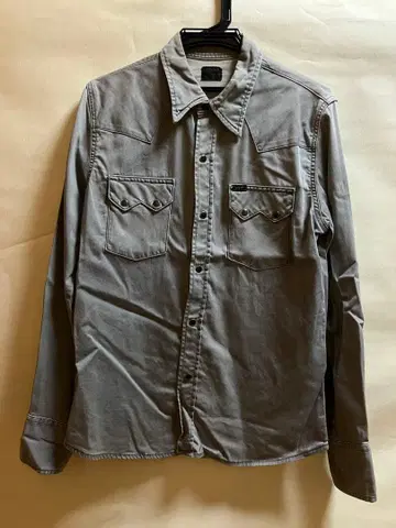 리 웨스턴 셔츠 구제 의류 그레이 즉시 구매