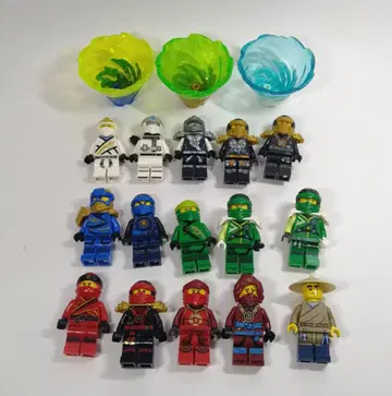레고 닌자고 미니 피규어 15개 정품 부품 오리지널 재조합