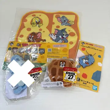 톰과 제리 제일복권 happy 복권 손수건 마스코트 참