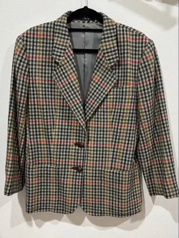 DAKS 체크 무늬 테일러드 자켓