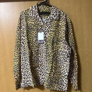 SAPeL 레오파드 무늬 긴팔 셔츠 M 사이즈