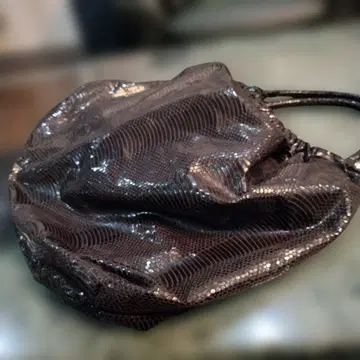 블랙 뱀 무늬 백