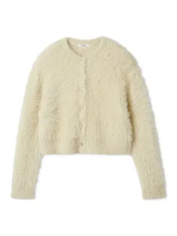 Mila Owen 크루넥 샤기 니트 가디건