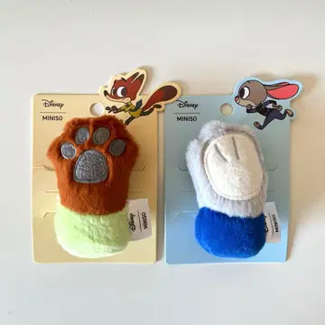 주토피아 주디 닉 귀 클립 Disney MINISO 2세트