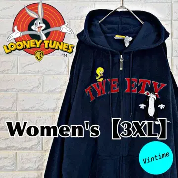 y48 [ LOONEY TUNES ] 트위티 지퍼 후드티 [ 3XL ]