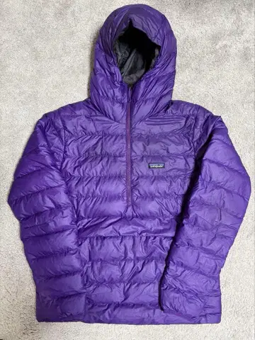 초레어 파타고니아 다운 스웨터 풀오버 퍼플 다운 자켓