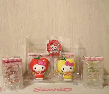 산리오 헬로키티 후르츠 디자인 키링 마그넷 4개 세트