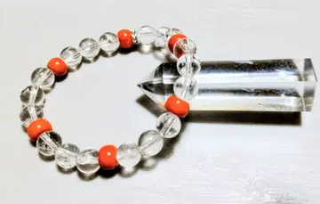 신년 세일! 히말라야 수정과 코랄 팔찌 17cm 인기
