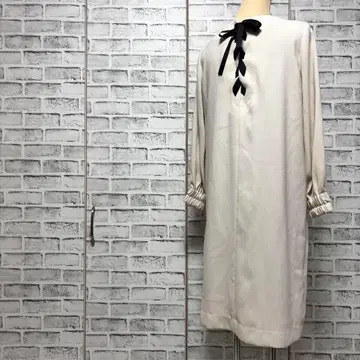 PICCIN 피칭 백 리본 원피스 아이보리 걸리시 M