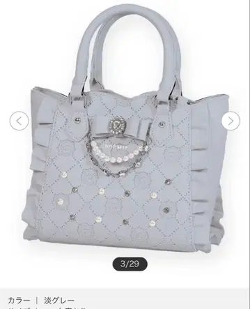 노에미 연한 그레이 숄더백