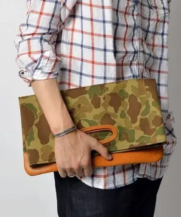 AMIACALVA SHIPS 카모플라쥬 클러치백