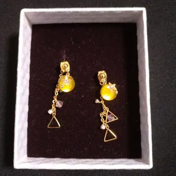 시미즈자카 유리관 귀걸이