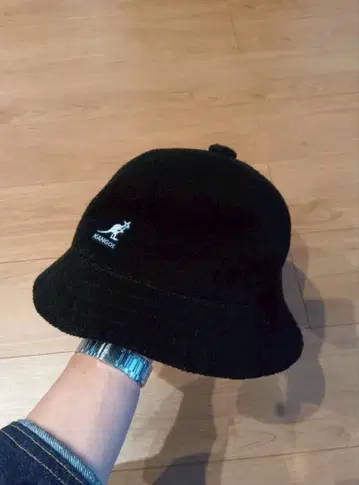 블랙 버뮤다 버킷햇 캥거루 로고 블랙 XL