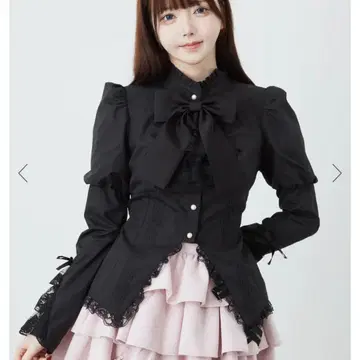jamei 에이엔케이 코르셋 고딕 블라우스