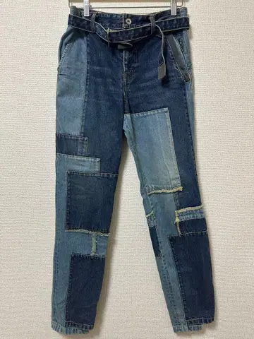 sacai 패치워크 데님 팬츠. size1