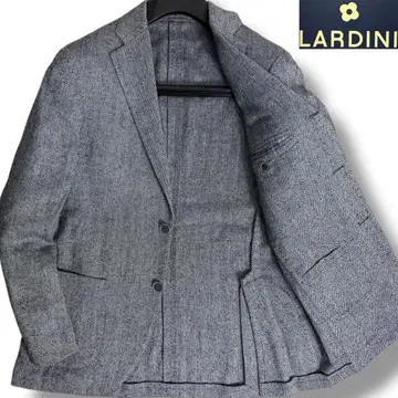 J3524 새상품급 라르디니 린넨 실크 헤링본 트위드 자켓 46