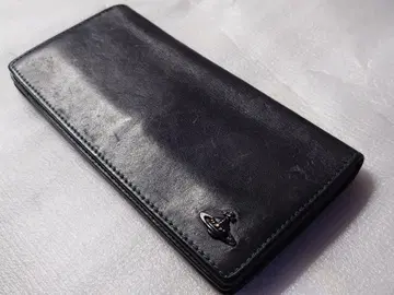 블랙 가죽 장지갑