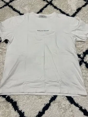 캐서린 햄넷 화이트 T셔츠