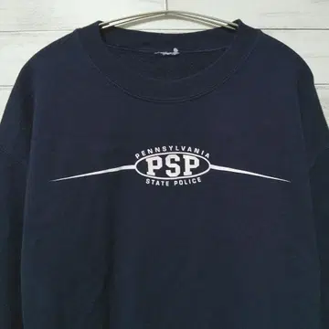 경찰 폴리스 프린트 맨투맨 트레이닝복 USA 구제 의류