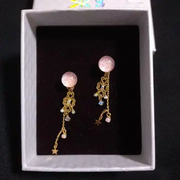 시미즈자카 유리관 귀걸이