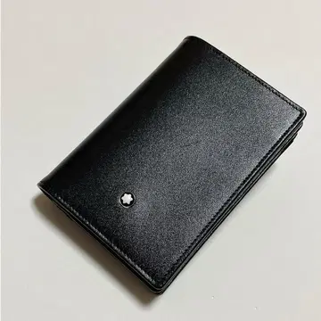 미사용 MONTBLANC 몽블랑 가죽 카드 케이스 명함지갑 블랙