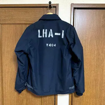 미군 실물 US NAVY 아라미드 덱 자켓 스텐실 M us 산겐자야