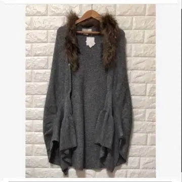 애니시스 [ 새상품 ] 스톨 그레이 퍼 포함