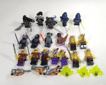 레고 닌자고 미니 피규어 18개 정품 부품 재조합 원숭이 고스트 외