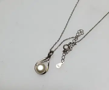 실버 925 펄 목걸이 조정 가능