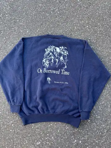 [made in USA 90s]SANTEE sweat twoface