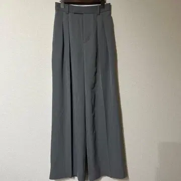 anuans 아뉴앙스 투 턱 와이드 팬츠 그레이