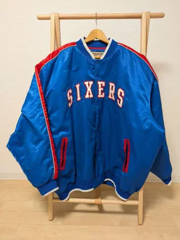 76ers NBA 바시티 자켓 파랑
