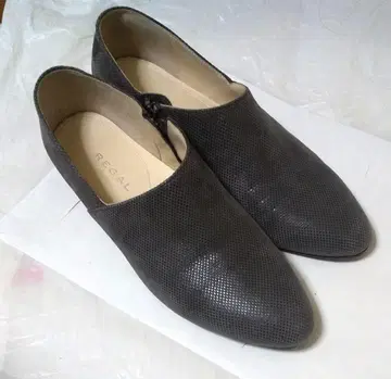 REGAL Platinum 다크 그레이 슬립온 로우힐 23.5