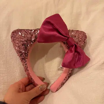 핑크 고양이 귀 머리띠 USJ 키티