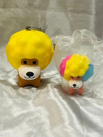 아프로견 San-X 피규어 키링 스퀴즈